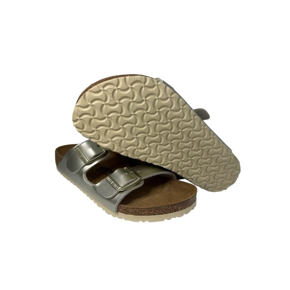 Birkenstock Arizona Kids Gold Electric Metallic Girls Size 13C‎